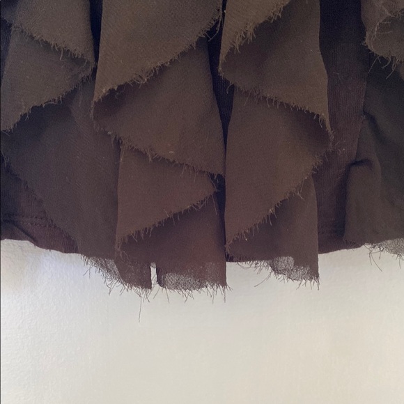 Black Ruffled Tank Top - Picture 4 of 4